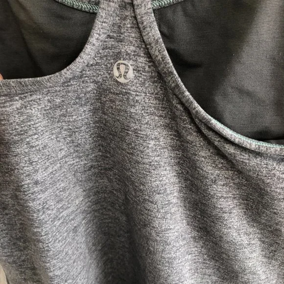 Lululemon Gray Power Y Tank - Picture 2 of 4